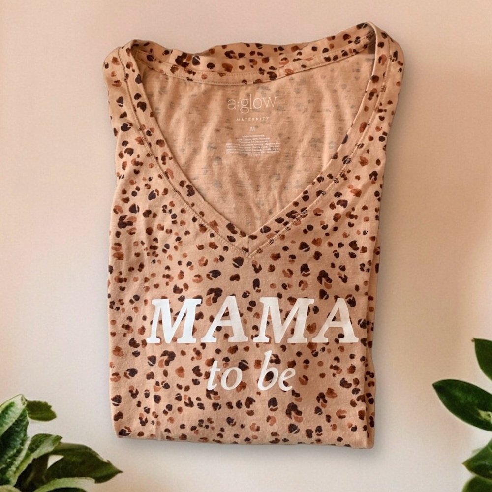 A:glow Leopard Maternity T-Shirt 🐆